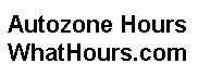 Autozone hours