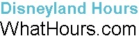 Disneyland hours